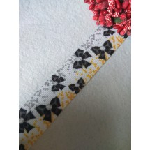 Лента репсовая с рисунком 25мм, цена за 1 м